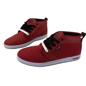 Vlado IG-1064-5 Red High Top Sneakers Mens US 12 Streetwear Skate Casual Canvas